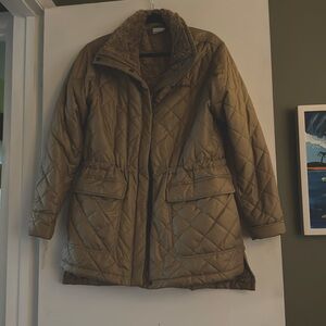 Columbia Quilted Lined Coat sz L
